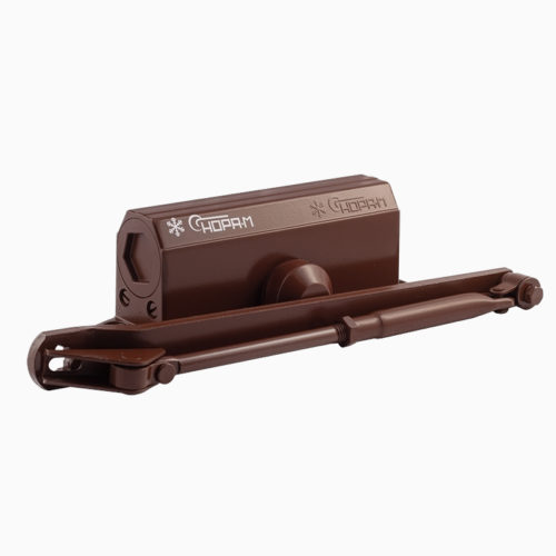 Н-М  Доводчик №3s F большой (50-80 кг) - коричневый - с фиксацией