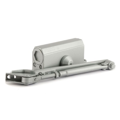 Н-М  Доводчик №2s F (25-50кг) - серый - с фиксацией