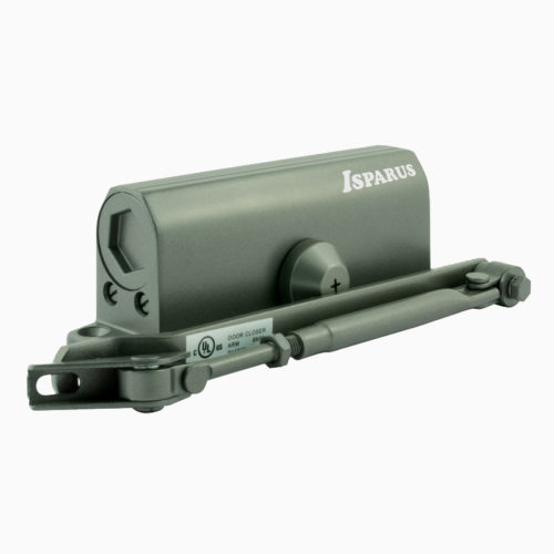 Н-М  Доводчик ISP 430 F (50-110 кг) - графит - морозостойкий - с фиксацией