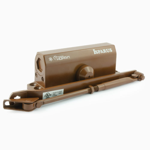 Н-М  Доводчик ISP 430 F (50-110 кг) - коричневый - морозостойкий - с фиксацией