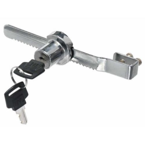 Замок мебельный витринный 120 мм (хром)