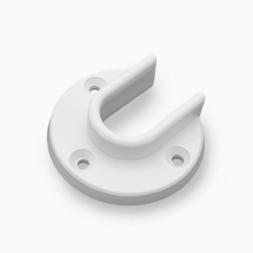 Штангодержатель пластик. для деревянной штанги (белый)