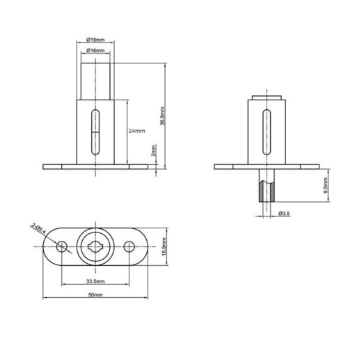 Замок мебельный 105 мастер система