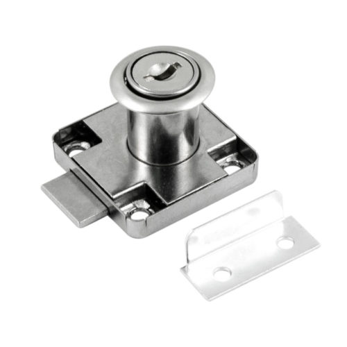 Н-М  Замок мебельный 6138-22 мм (хром)