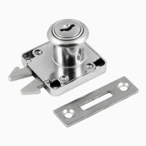 Н-М  Замок мебельный 6202-22 мм (хром)