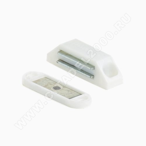 Н-М  Защёлка магнитная №1 (62мм) (белая)
