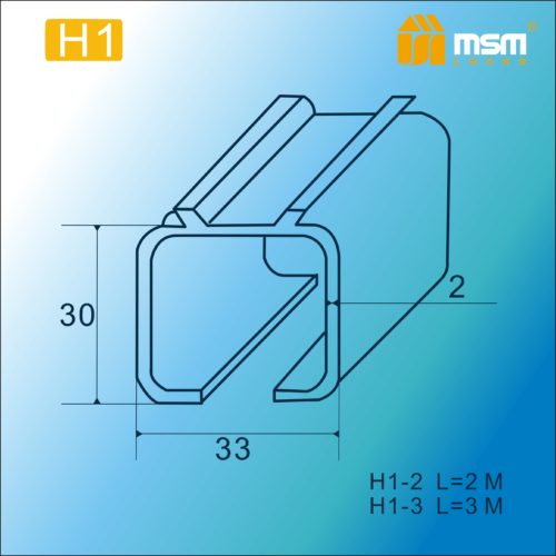 Направляющая верхняя Н1 - 3 метра