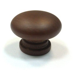 Ручка-кнопка мебельная KL-3312 d30 CH (тёмное дерево)