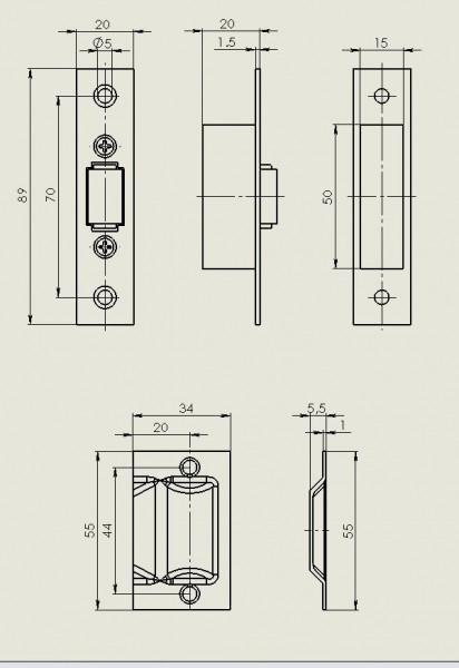Фиксатор роликовый (хром)
