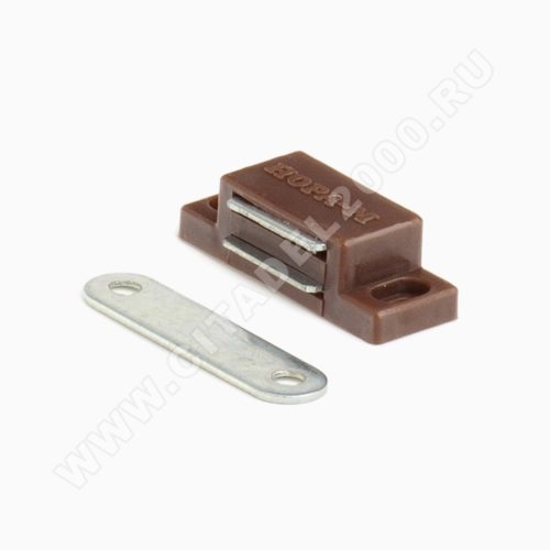 Н-М  Защёлка магнитная №4 (42мм) (коричневая)