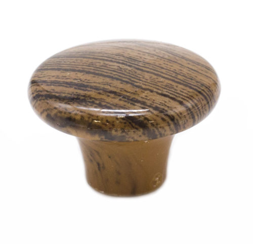 Ручка-кнопка мебельная 801-2 d40 мм (дуб) пластик