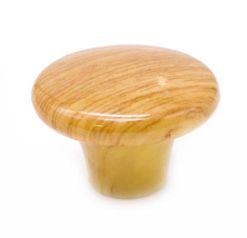 Ручка-кнопка мебельная 801-1 d40 мм (светлое дерево) пластик