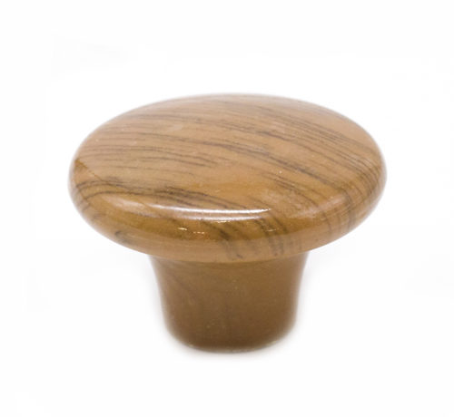 Ручка-кнопка мебельная 801-3 d40 мм (орех) пластик