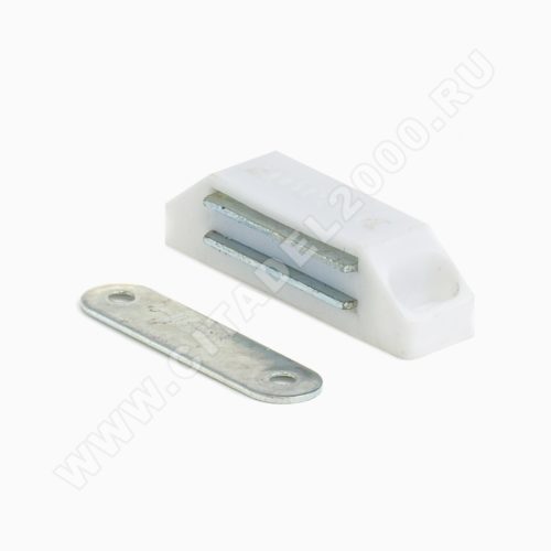 Н-М  Защёлка магнитная №2 (58мм) (белая)