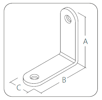 Уголок мебельный 35х35х12 (белый)