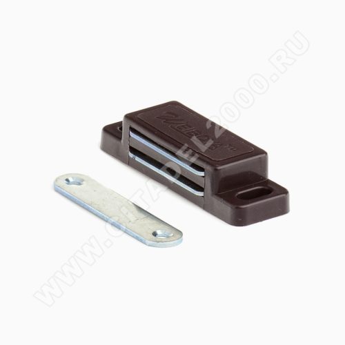 Защёлка магнитная большая (75х20 мм) коричневая
