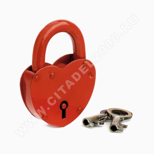 Замок навесной ЗВС-3Сердечко(красный) г.Н-Новгород