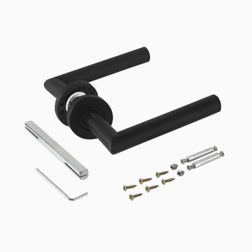 Аллюр  Комплект ручек 1801 SS BL (чёрный) INOX нержавеющая сталь