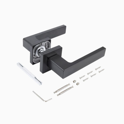 Стандарт  Комплект ручек Р72 BL (чёрный) квадрат 100 мм