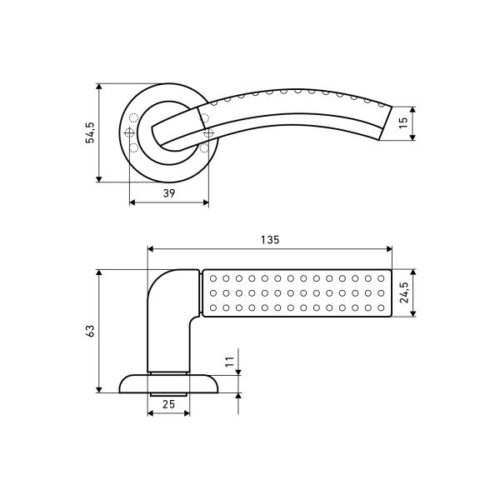Аллюр  Комплект ручек АРТ  ФОСТЕР  AC (ст.медь)