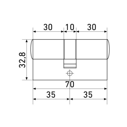 СтандартЦилиндровый механизм MAX 70 (35х35) SN 5 кл.перфо ключ/ключ