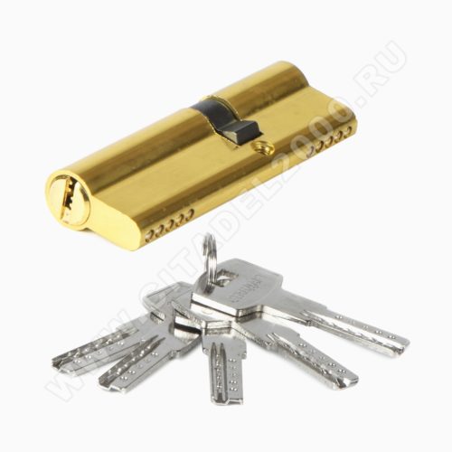 СтандартЦилиндровый механизм F-01 90 (30х10х50) GР 5 кл. (золото) перфо ключ/ключ