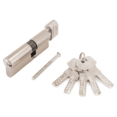 СтандартЦилиндровый механизм F-02 80 (30Вх10х40) CР 5 кл. (хром) перфо ключ/вертушка