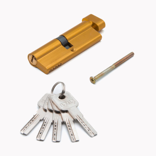 Цилиндр алюминиевый А90РВ (ключ/завёртка, золото) TURDUS