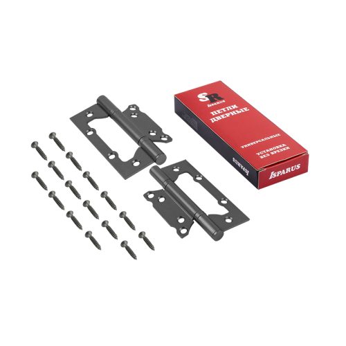 ISPARUS Петля без врезки 800-5FHP (графит) (125х74х2,6)