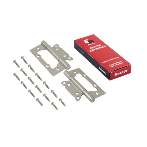 ISPARUS Петля без врезки 800-5FHP (жемчуг) (125х74х2,6)