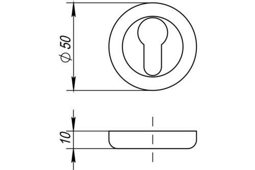 ET (N) 08 MAB Накладка на цилиндр RENZ, бр. ант.ма