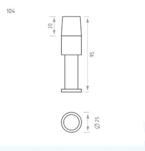 Н-М Ограничитель дверной 104 (графит)