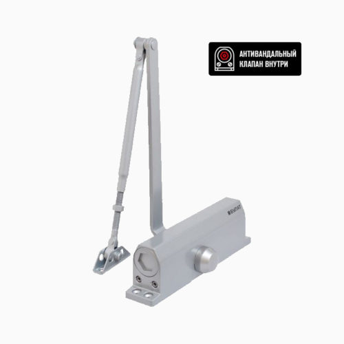 БУЛАТ Доводчик ULTIMATE ДД 180  A-S (110-180 кг) серебро