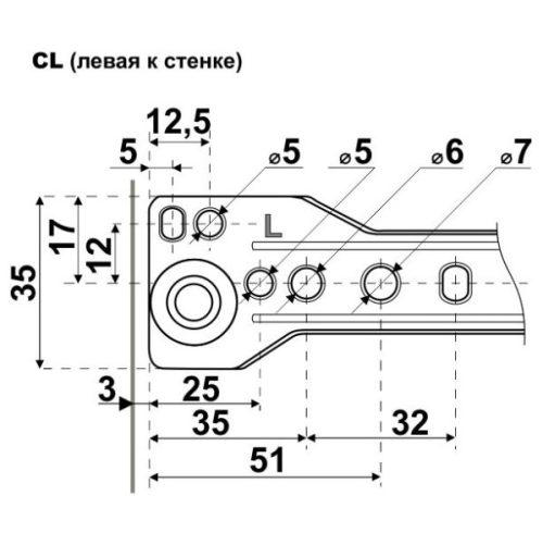 StahlBuro Направляющие роликовые (2 шт.) 350/0,8 мм (белый)