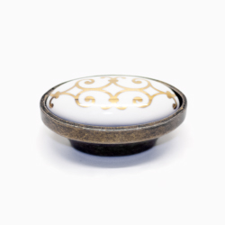 Ручка-кнопка мебельная 685 (16мм) ОАВ (бронза)