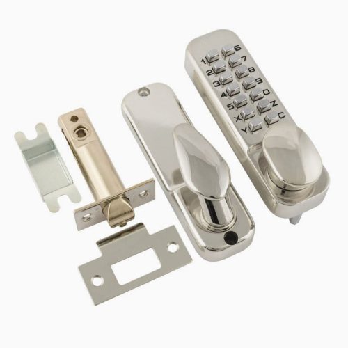 Н-М Кодовый замок 231 (хром) с фиксатором