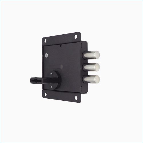 Замок накладной ЗН4 800.0.0 Л-Н (3 ключа) "Меттэм" - левый