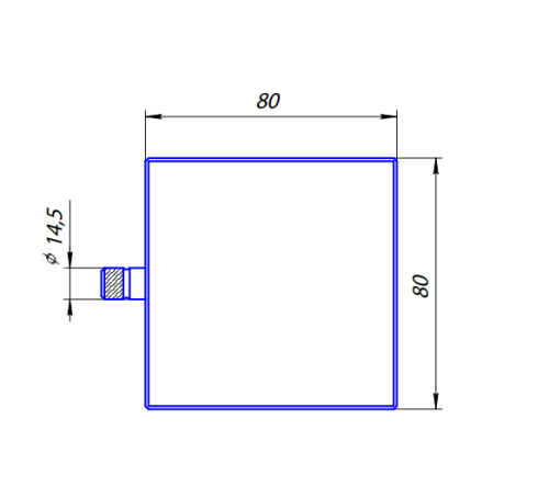 Замок навесной PD-14-80-Blister  Апекс