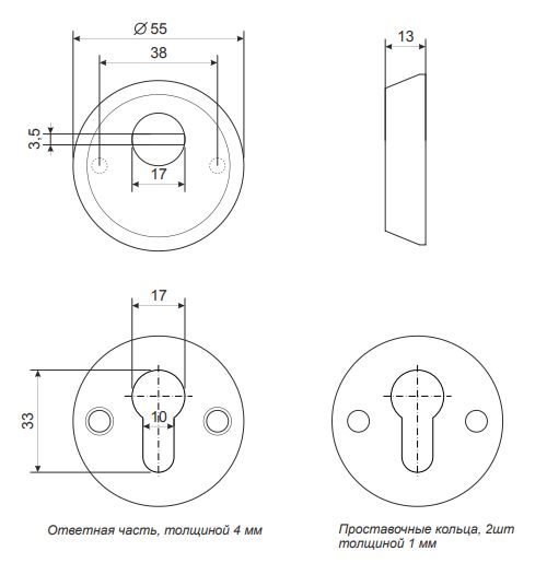 Броненакладка Protektor Basic-CR  Апекс