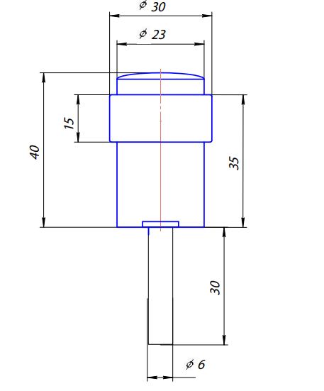 Упор дверной DS-0014-GM  Апекс