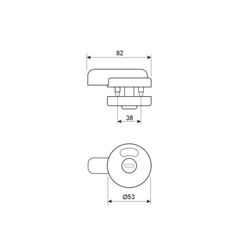 Фиксатор Avers WC-5207-P-W