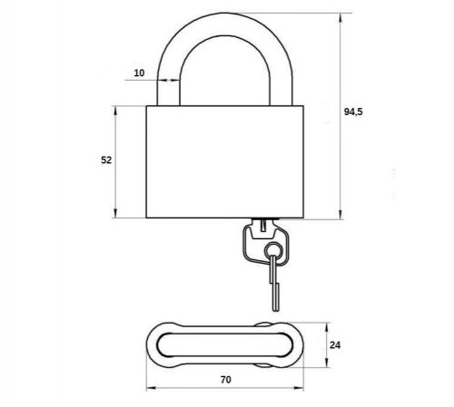 Замок навесной Зенит ВС1.02 г.Димитровград