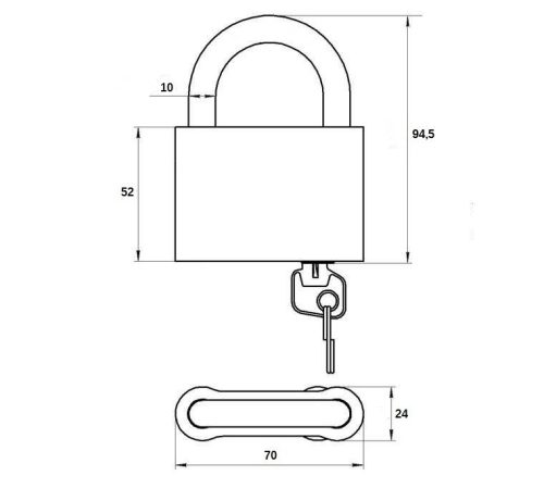 Замок навесной Зенит ВС1.02(с одной секретностью) г.Димитровград