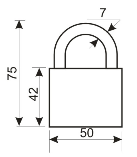 Аллюр Замок навесной HG-4505 (ВС1Ч-4505)