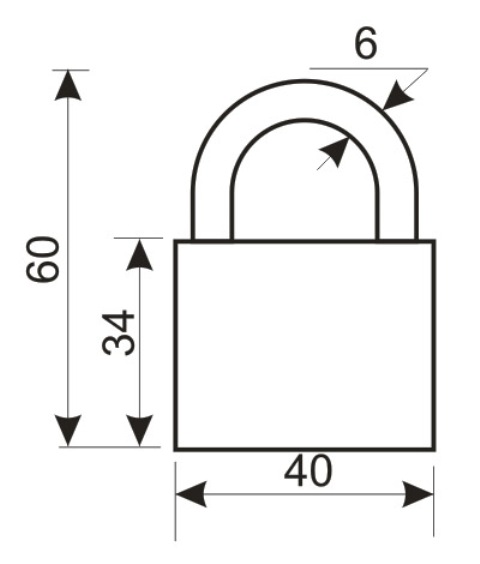 Аллюр Замок навесной HG-4504 (ВС1Ч-4504)