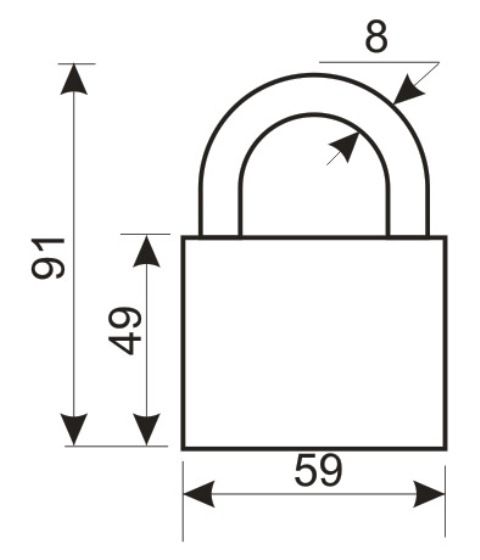 Аллюр Замок навесной HG-4506 (ВС1Ч-4506)