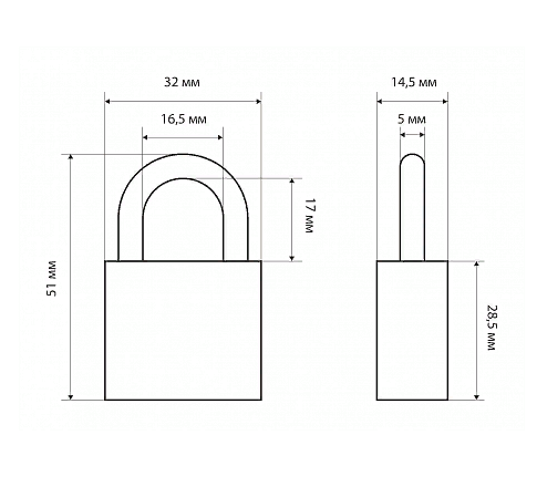 Стандарт Замок навесной HG-330