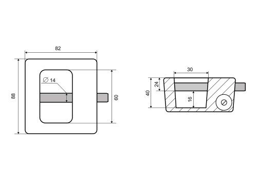 PALLADIUM Замок навесной 603F