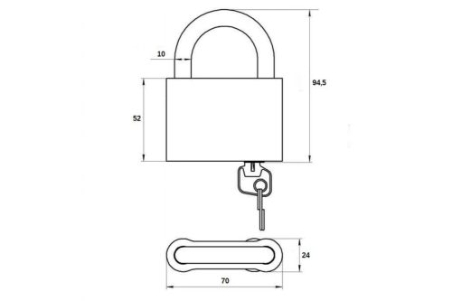 Замок навесной ВС 1-02 г.Глазов