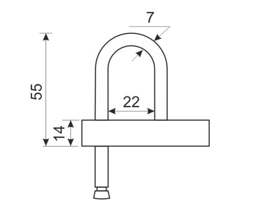 Аллюр Замок навесной ВС-3КА (с одной секретностью)